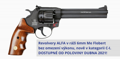 Revolver ALFA v ráži 6mm Me Flobert bez omezení výkonu, nově v kategorii C-I..jpg